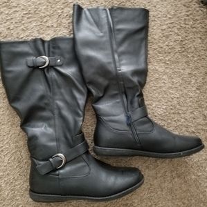 Wide Calf black boots
